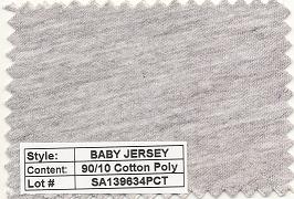 Baby Jersey 90/10 Cotton Poly
